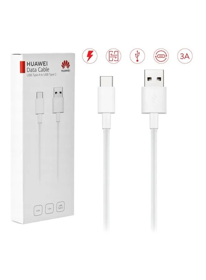 كابل بيانات USB من النوع A إلى USB من النوع C باللون الأبيض أبيض-2