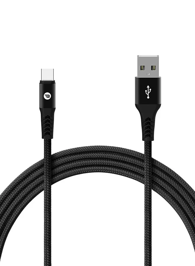 كابل USB Type-C 1.5 متر للشحن السريع أسود-1