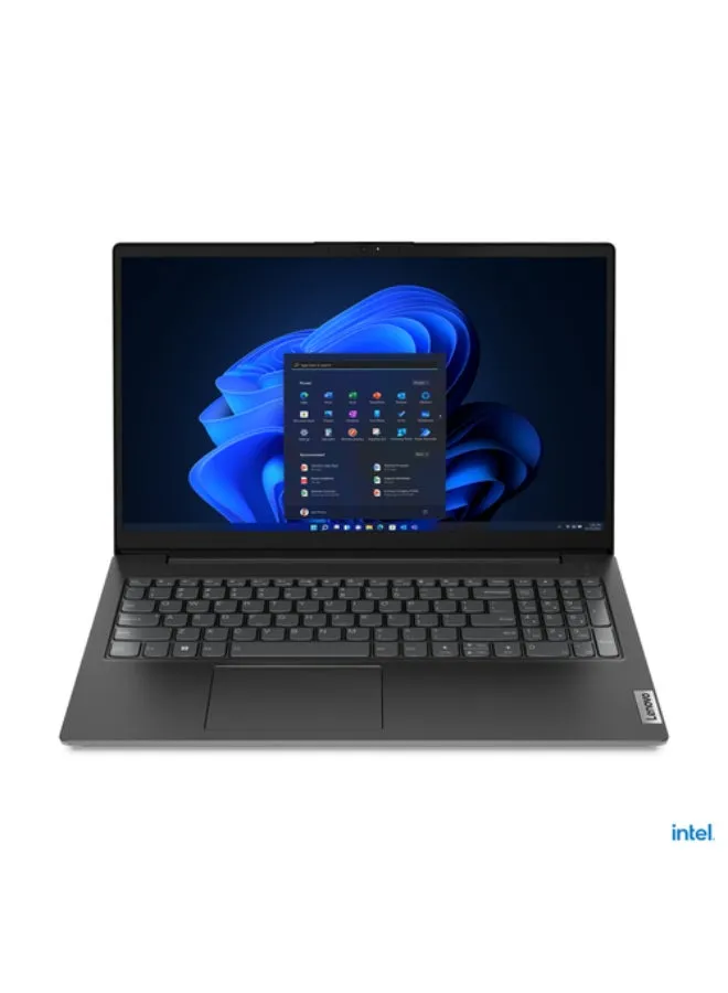 لاب توب V15 G3 بشاشة 15.6 بوصة، معالج انتل كور i5-1235U / ذاكرة وصول عشوائي رام 8 جيجابايت / سعة تخزين 512 جيجابايت اس اس اي / معالج رسومات انتل ايريس اكس اي / نظام تشغيل ويندوز 11 الإنجليزية/العربية أسود-1