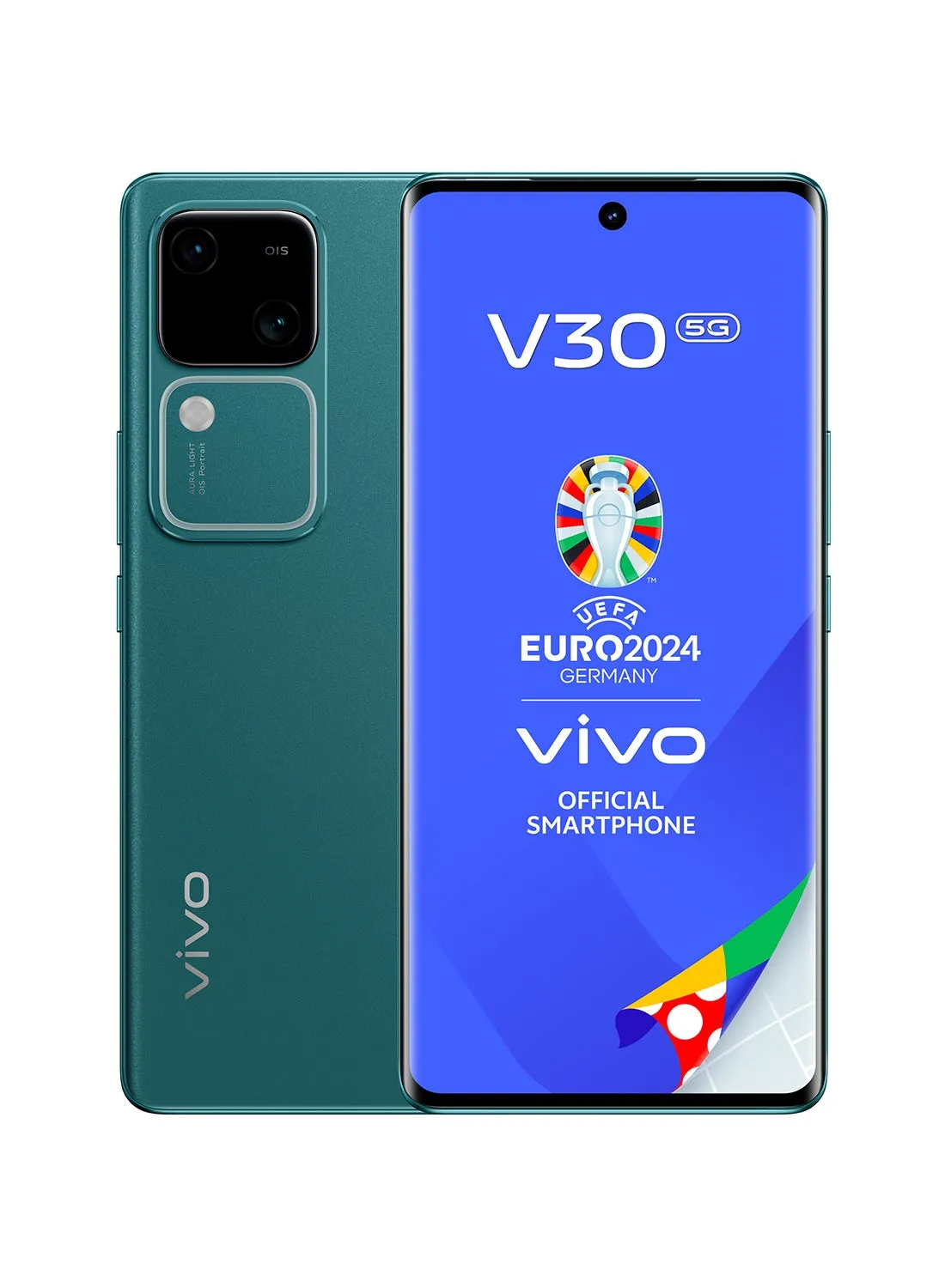 V30 5G ثنائي الشريحة باللون الأخضر المورق وذاكرة الوصول العشوائي (RAM) سعة 12 جيجابايت وسعة 256 جيجابايت - إصدار الشرق الأوسط-1