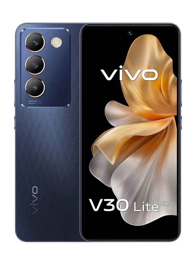 V30 Lite 5G ثنائي الشريحة باللون الأسود الكريستالي وذاكرة الوصول العشوائي (RAM) سعة 12 جيجابايت وسعة 256 جيجابايت-1