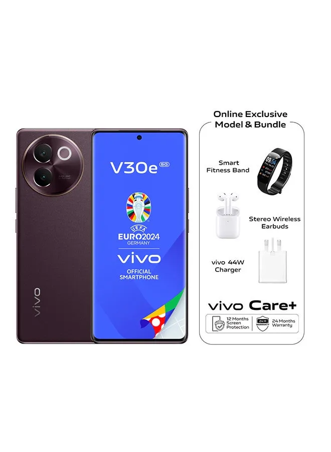 V30e 5G ثنائي الشريحة، بني أنيق، 12 جيجابايت رام، 256 جيجابايت مع هدايا حصرية عبر الإنترنت: سوار اللياقة البدنية الذكي، سماعات أذن TWS، ضمان ممتد لمدة 24 شهرًا، حماية من أضرار الشاشة لمدة 12 شهرًا - إصدار الشرق الأوسط-1