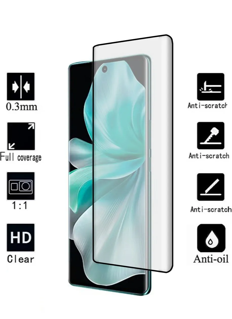 Vivo V30 5G Screen Protector, 9H Tempered Glass Screen Protector for Vivo V30, Case Friendly, Easy Installation,Anti-Scratch Film-2