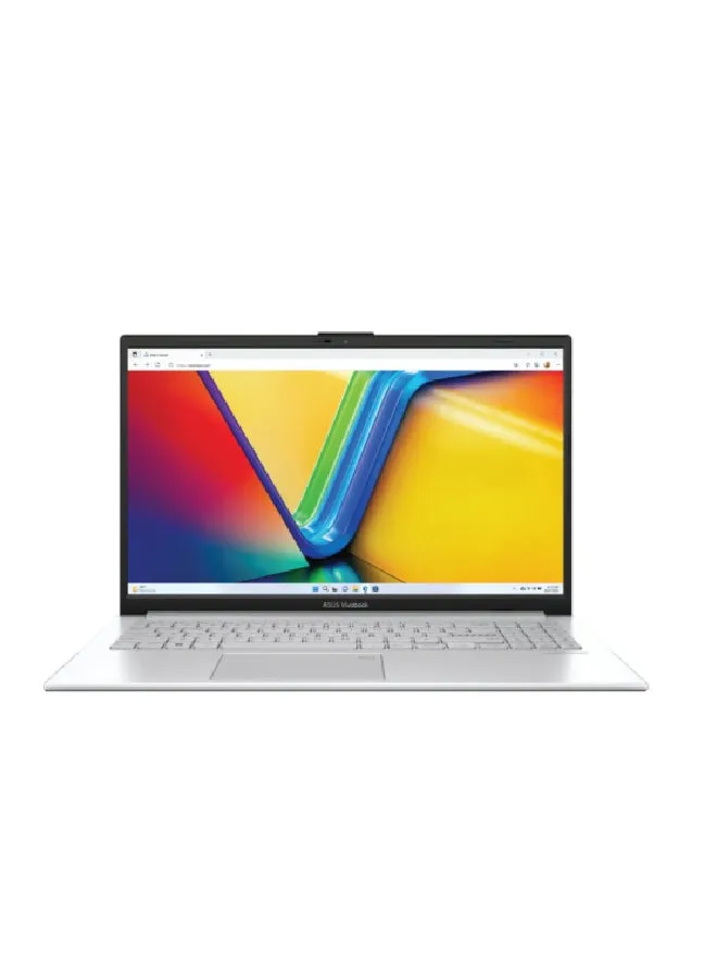 كمبيوتر محمول VivoBook Go E1504GA-NJ255 بشاشة Full HD مقاس 15.6 بوصة ومعالج Core i3-N305 وذاكرة وصول عشوائي سعة 8 جيجابايت ومحرك أقراص SSD سعة 256 جيجابايت ونظام تشغيل Windows 11 وبطاقة رسومات Intel UHD-1