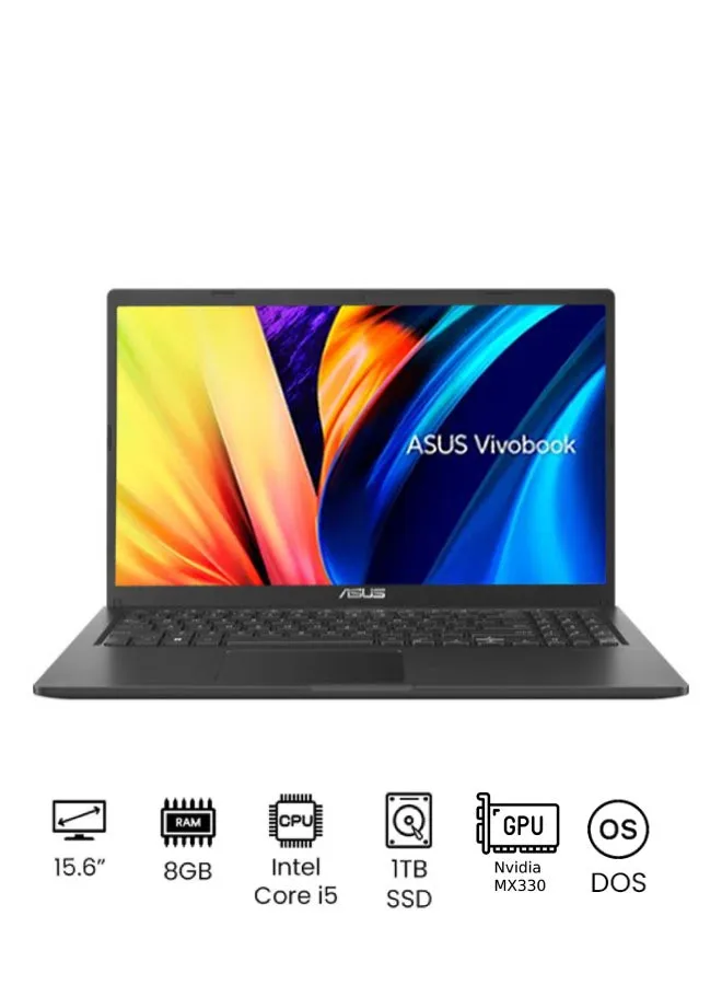 لابتوب فيفوبوك X1500EP-BQ588 مزود بمعالج انتل كور i5-1135G7 مقاس 15.6 بوصة وذاكرة وصول عشوائي رام 8 جيجابايت ومحرك أقراص اس اس دي سعة 1 تيرابايت و بدون ويندوز وبطاقة رسومات انفيديا جي فورس MX330 سعة 2 جيجابايت الإنجليزية/العربية-1