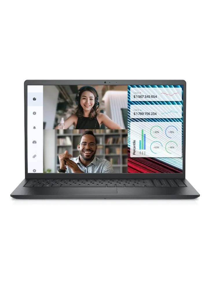 كمبيوتر محمول Vostro 3520 بشاشة Full HD مقاس 15.6 بوصة ومعالج Intel Core i3-1215U وذاكرة وصول عشوائي 8 جيجابايت وذاكرة وصول عشوائي 512 جيجابايت ونظام تشغيل Windows 11 Pro وبطاقة رسومات Intel UHD-1