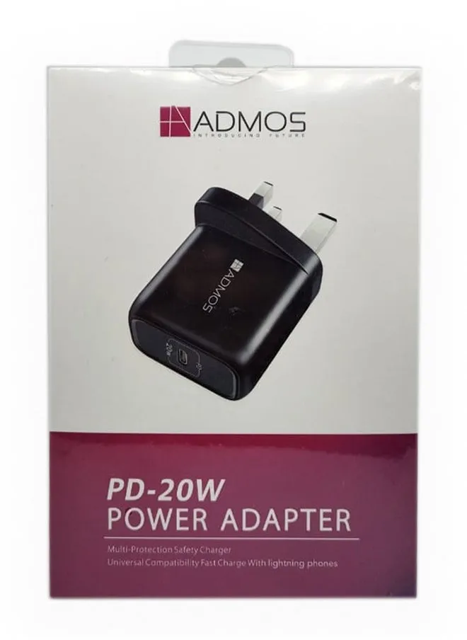 شاحن جداري PD-20W أسود-2