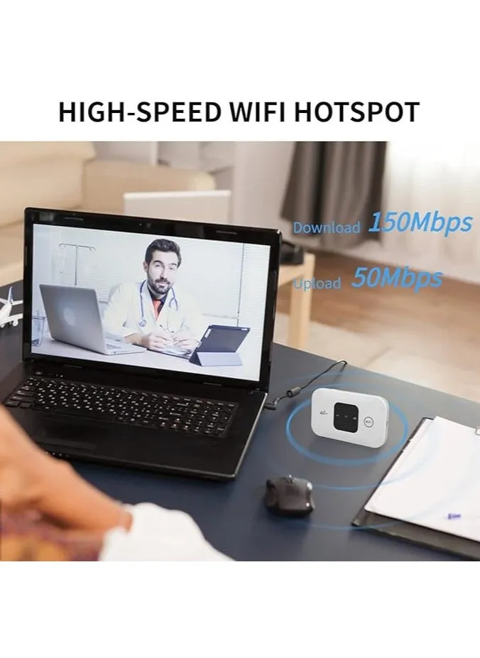 WiFi Router، جهاز Router 4G LTE محمول جهاز Router WiFi محمول، جهاز Router إنترنت لاسلكي Hotspot، يدعم فتحة بطاقة SIM-2