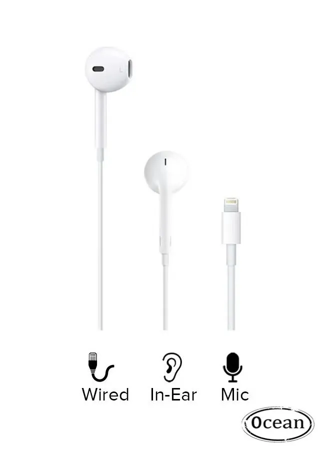 اي فون سماعات سلكية ، أبل earpods مع ضوء موصل ، المدمج في الميكروفون و التحكم في الصوت ، لا بلوتوث متوافق مع اي فون 14 / 13 / 12 / SE / 11 / XR / XS / X / 8 / 7 ، دعم جميع أنظمة دائرة الرقابة الداخلية-1