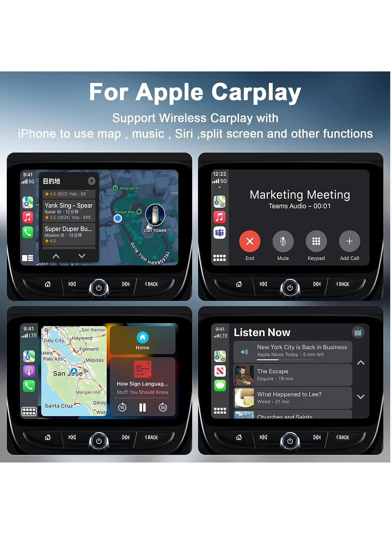 محول Apple Carplay اللاسلكي 2023 ترقية التوصيل والتشغيل دونجل لاسلكي يحول السلكية إلى لاسلكية سريعة وسهلة الاستخدام مناسبة للسيارات من 2015 (Apple Carplay)-2