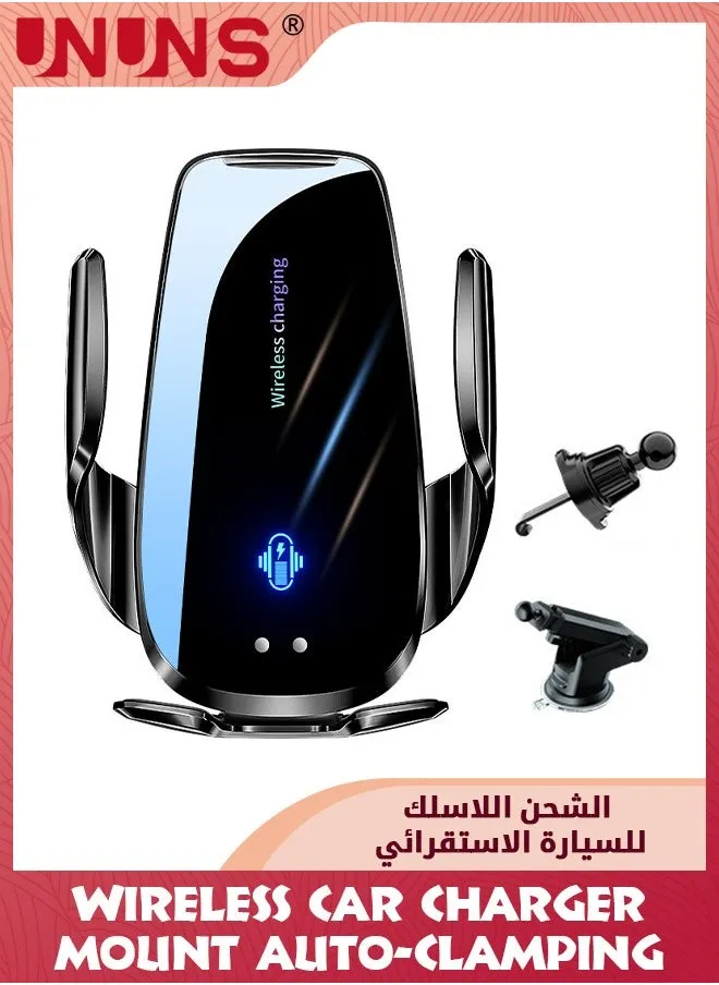 شاحن سيارة لاسلكي، شاحن لاسلكي سريع بقوة 15 وات للسيارة، مناسب لهاتف iPhone 15 14 13 12 11 Pro Max Xs، Samsung Galaxy S23 Ultra S22 S21 S20، S10+ S9+ Note 9-1