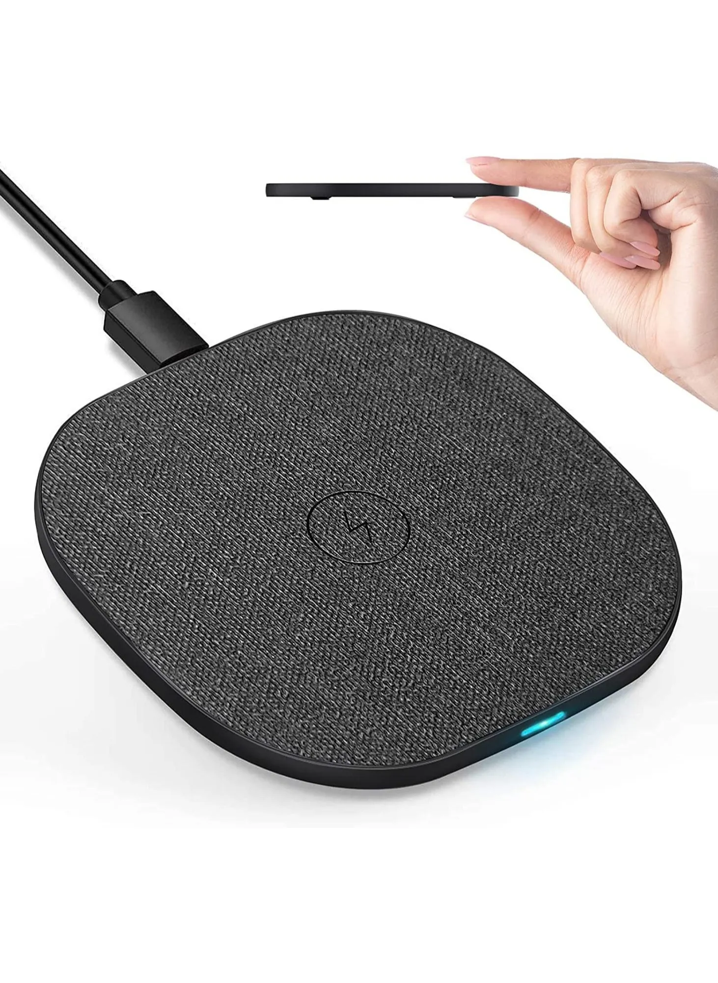 شاحن لاسلكي لهاتف iPhone 14 Pro/13/12/11/X/XR/Xs/815w Max Fast Qi Charging Pad لهاتف Samsung S22/S21/S20/S10/S9Note 20/10/9/8Google Pixel 6/5HUAWEI P40/P30/Mate 40/30 OnePlus وهواتف Qi الأخرى-1