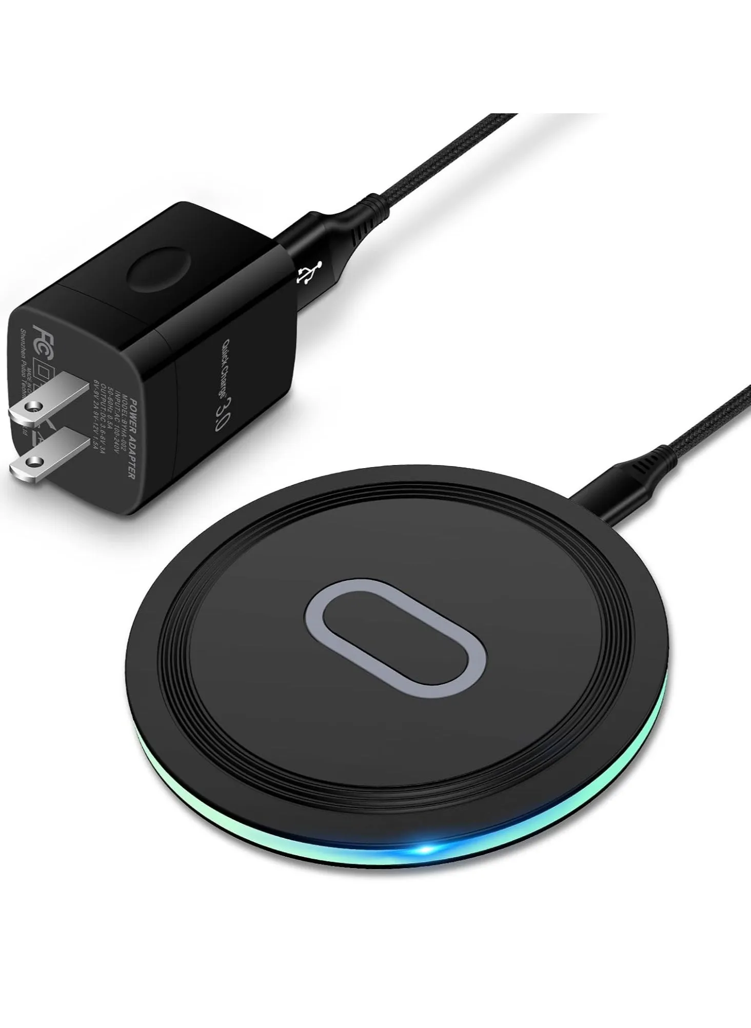 Wireless Charger Samsung Fast Charging Pad for Samsung Galaxy S24/S23 Ultra/S22/S21/Z Flip 6 5,15W Wireless Charging Station Charger Mat with QC Adapter for Google Pixel 9 8a 7a 8 7 Pro 6,iPhone 15 14-1