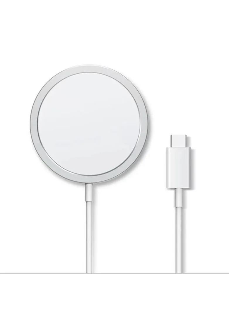 Wireless Magnetic Fast Charging for iPhone  White-1