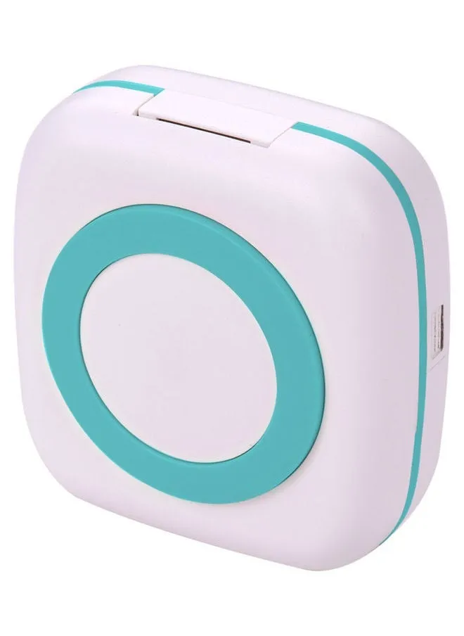 Wireless Mini Photo Printer White/Green-1