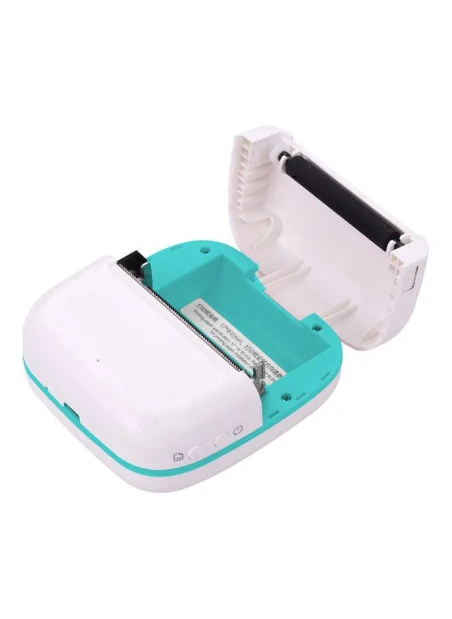 Wireless Mini Photo Printer White/Green-2