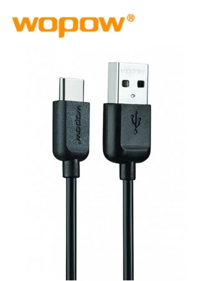 Wopow LT-25 Type C USB Data Cable 1 Meter Length Qualcomm Quick Charge 3.0 - Black-2