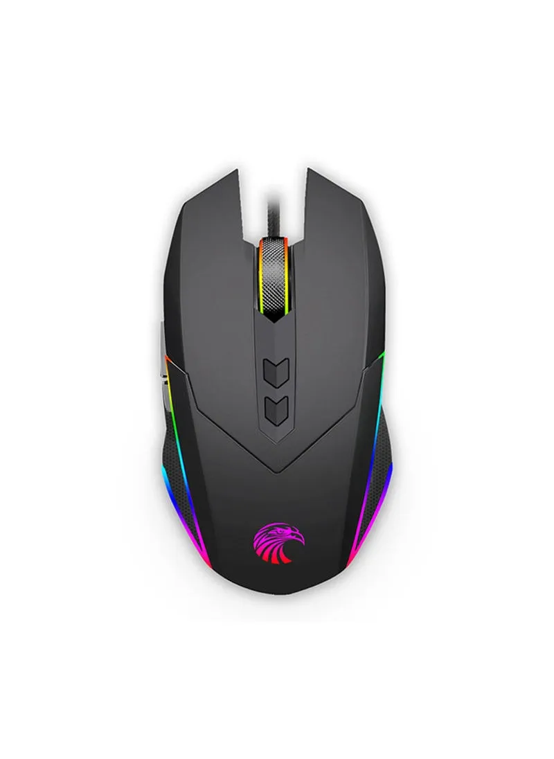 X-5 RGB ماوس ألعاب سلكي 8 مفاتيح 4 DPI فأرة ألعاب مريحة-1